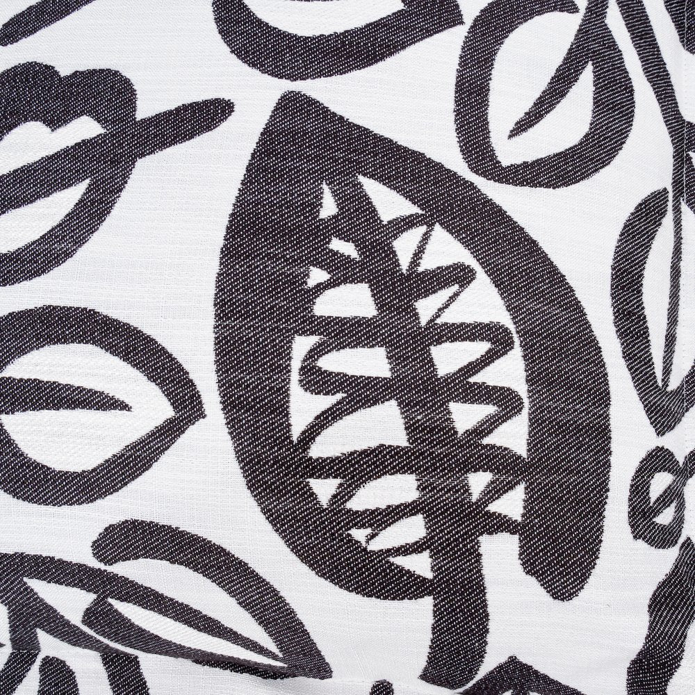 Uptown Downtown Zio 24" Square Throw Pillow, Set of 2 - Black/White