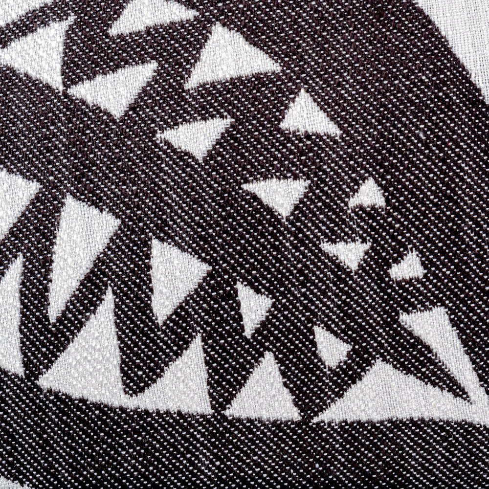 Uptown Downtown Zest 18" Square Box Throw Pillow, Set of 2 - Black/White