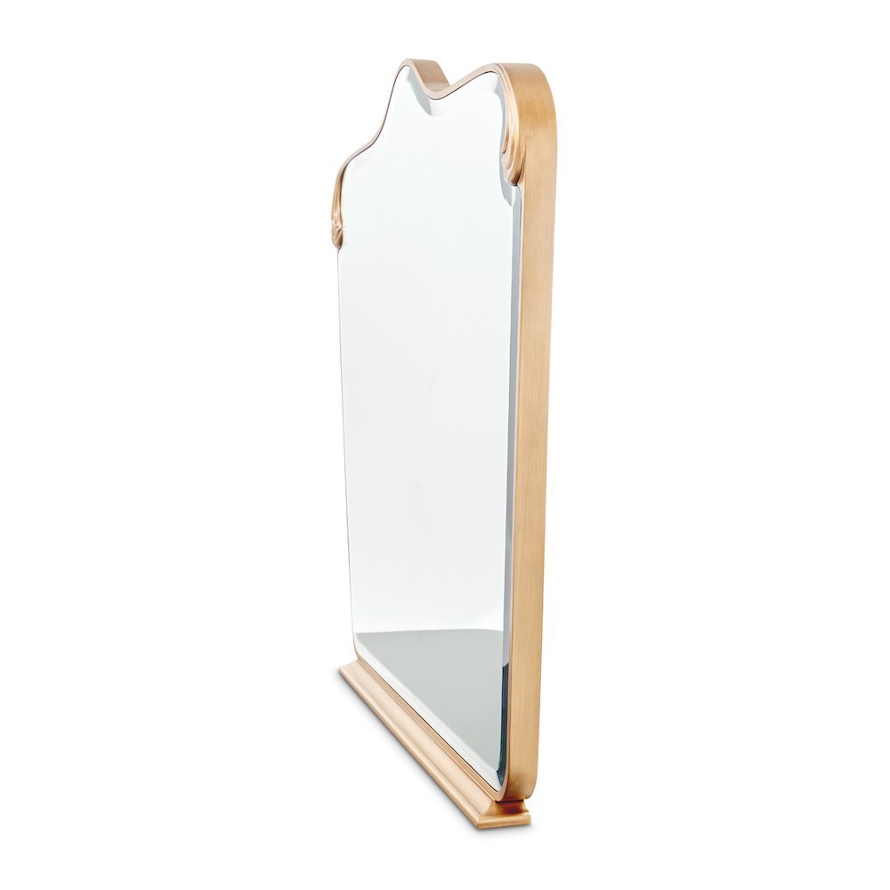 Camellia Field Dresser Mirror - Warm Pecan