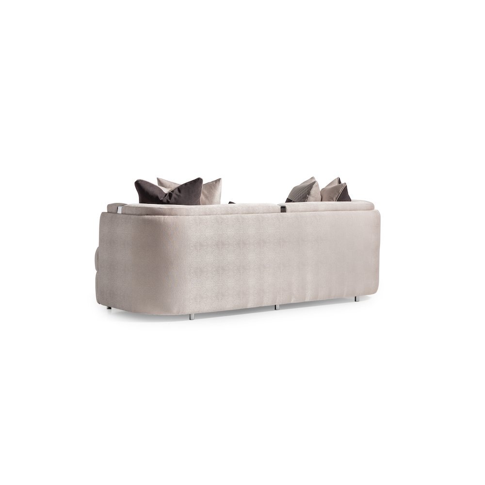 Carmela Sofa - Zinc/Silver