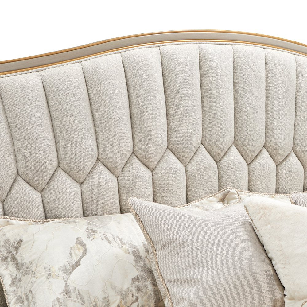 St. Charles Queen Upholstered Bed - Dove Gray