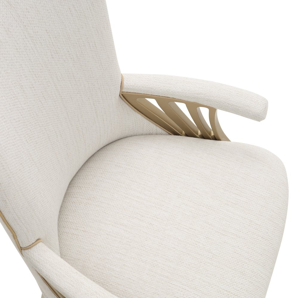 La Terrazza Dining Arm Chair, Set of 2 - Creamy Pearl