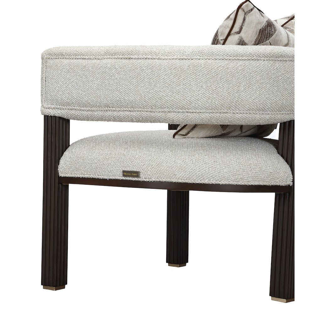 West Kensington Accent Chair - Buff/Medium Espresso