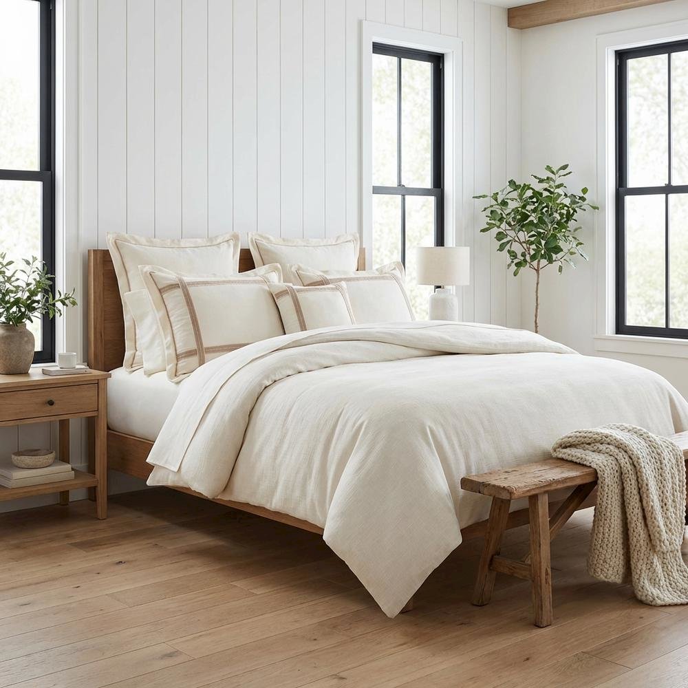 Country Lane 8-Piece King Duvet Set - Toast