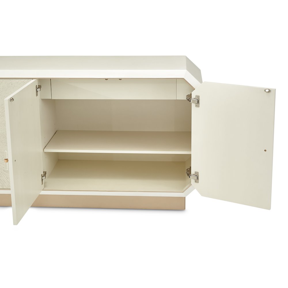 La Rachelle Sideboard with Mirror - Medium Champagne
