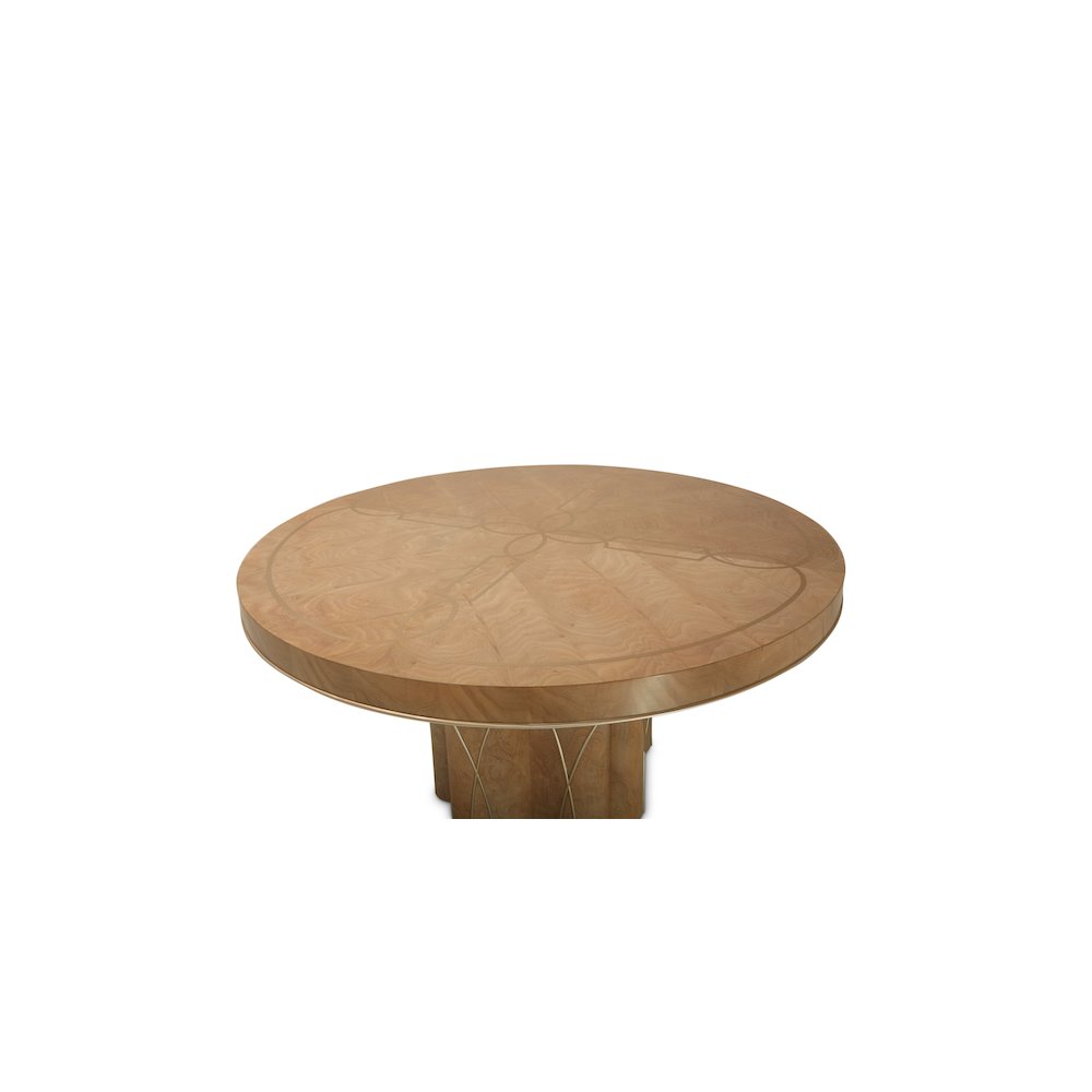 Villa Cherie Round Dining Table - Caramel