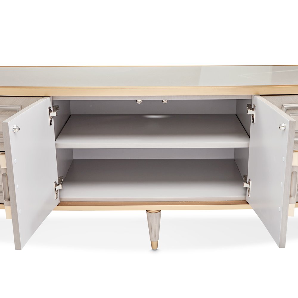 St. Charles Media Cabinet - Dove Gray