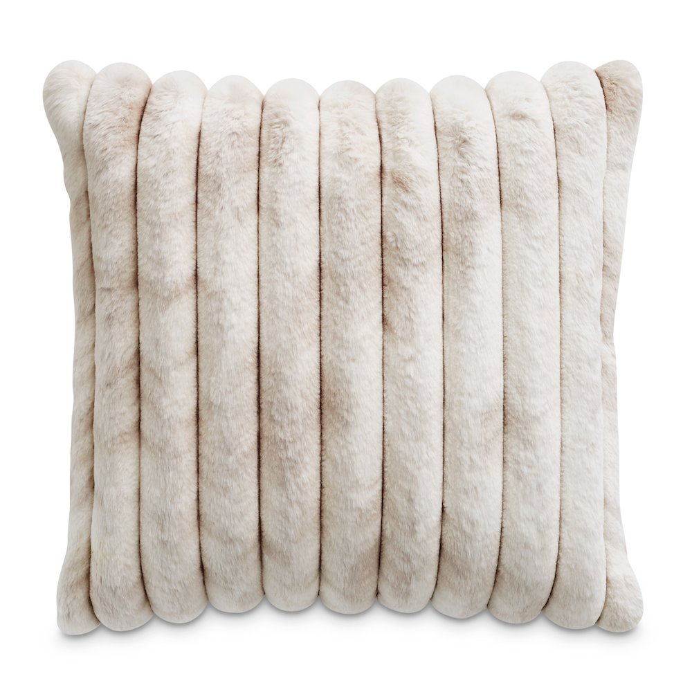 Sable 20" Square Throw Pillow - Almond