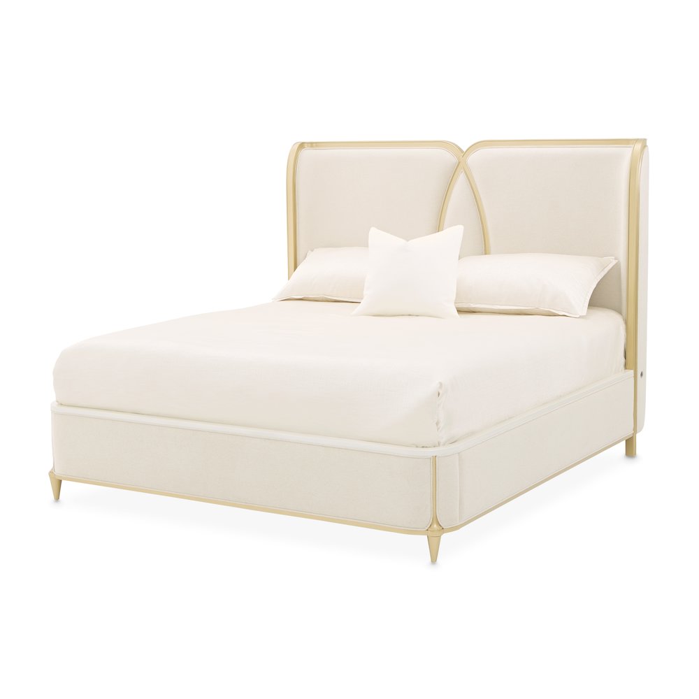 Scotts Square Queen Bed - Light Champagne