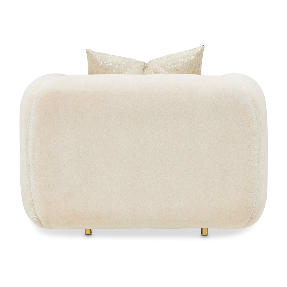 Sassani Accent Chair - Crepe/Gold