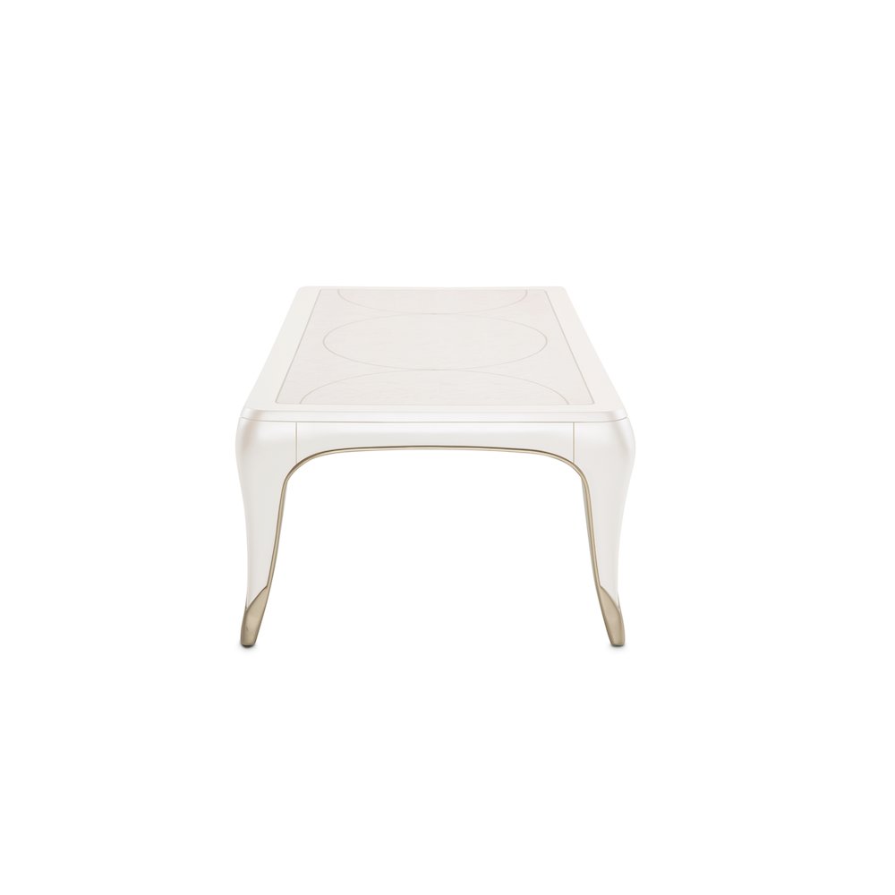 London Place Rectangular Cocktail Table - Creamy Pearl