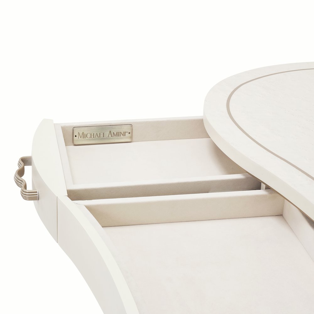 London Place Desk - Creamy Pearl