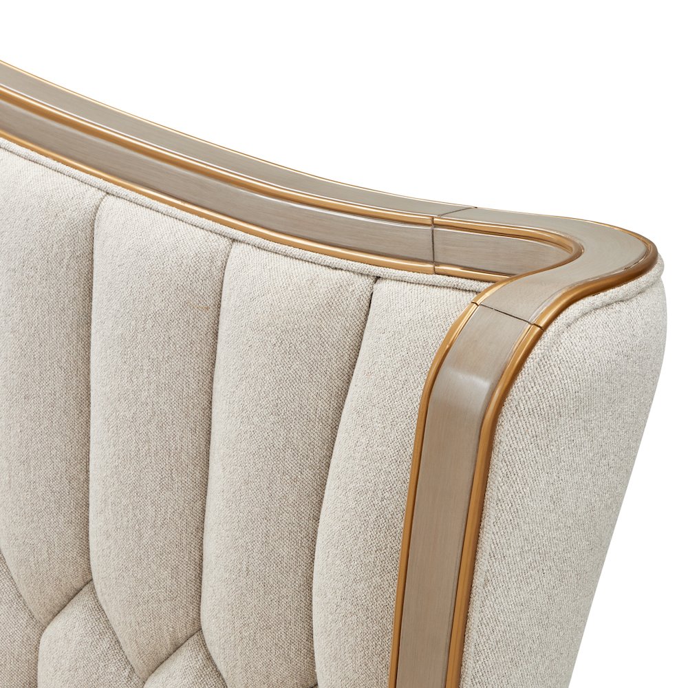 St. Charles Eastern King Upholstered Bed - Dove Gray