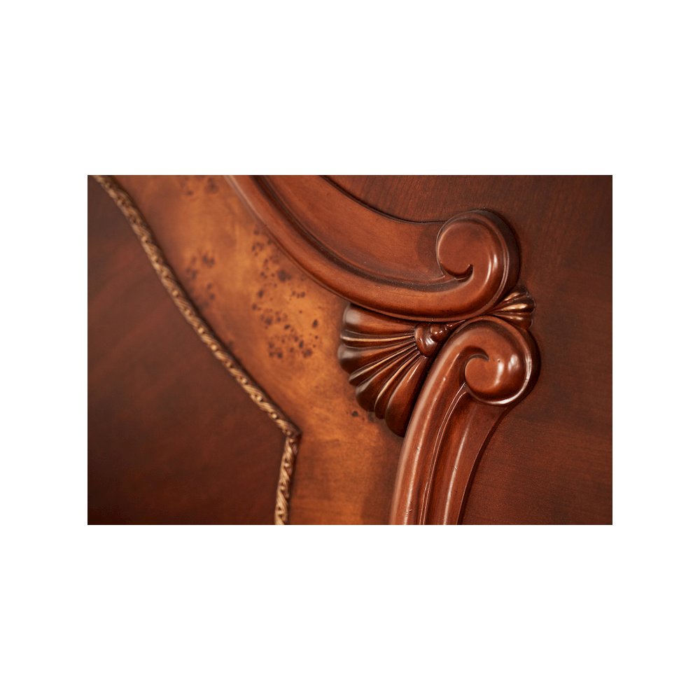 Cortina Queen Sleigh Bed - Honey Walnut