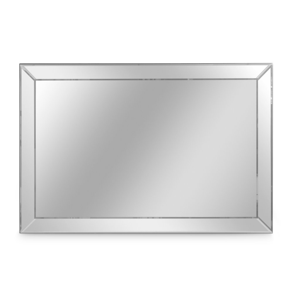 Carmela Wall Mirror - Glossy Charcoal Sand