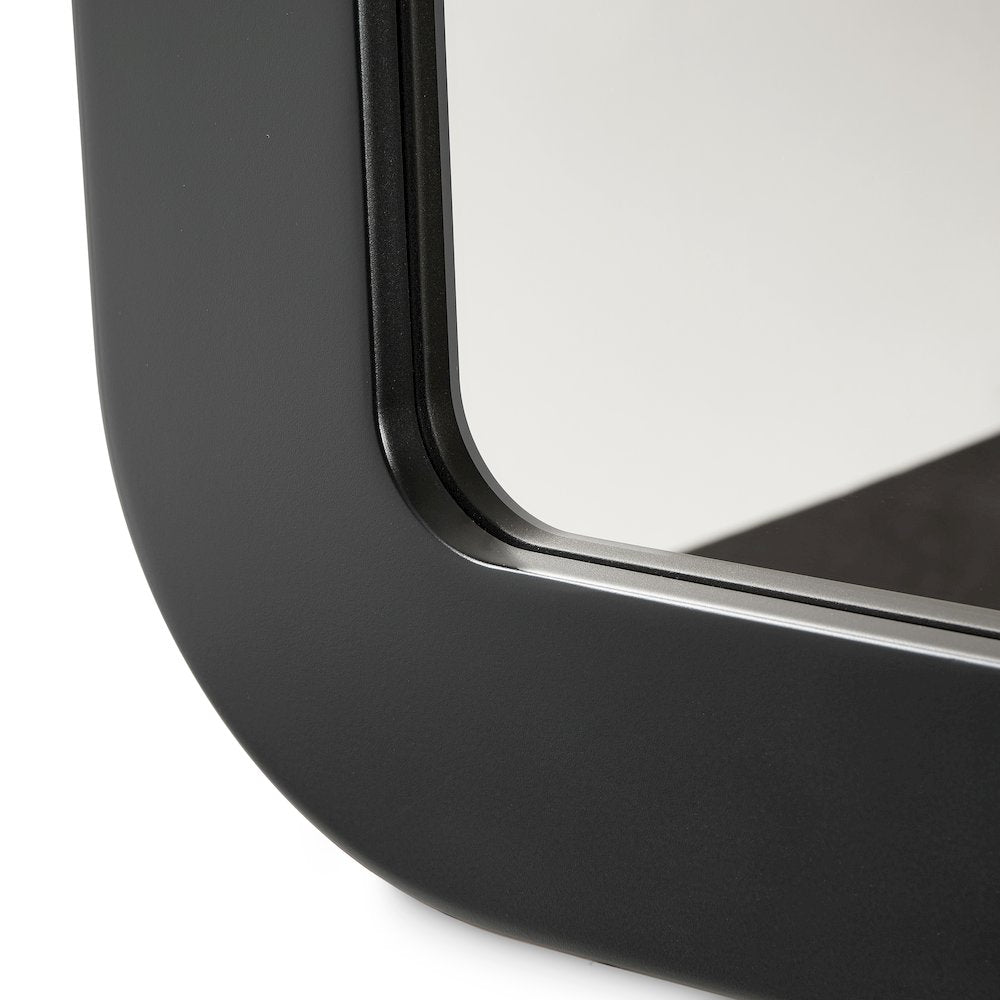 Lisbon Wall Mirror - Silken Matte Black
