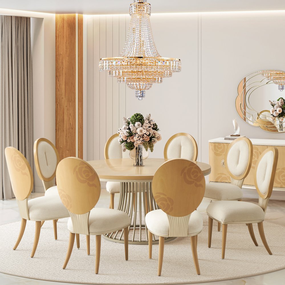 Luxe Lumiere 28-Light Crystal Chandelier - Gold