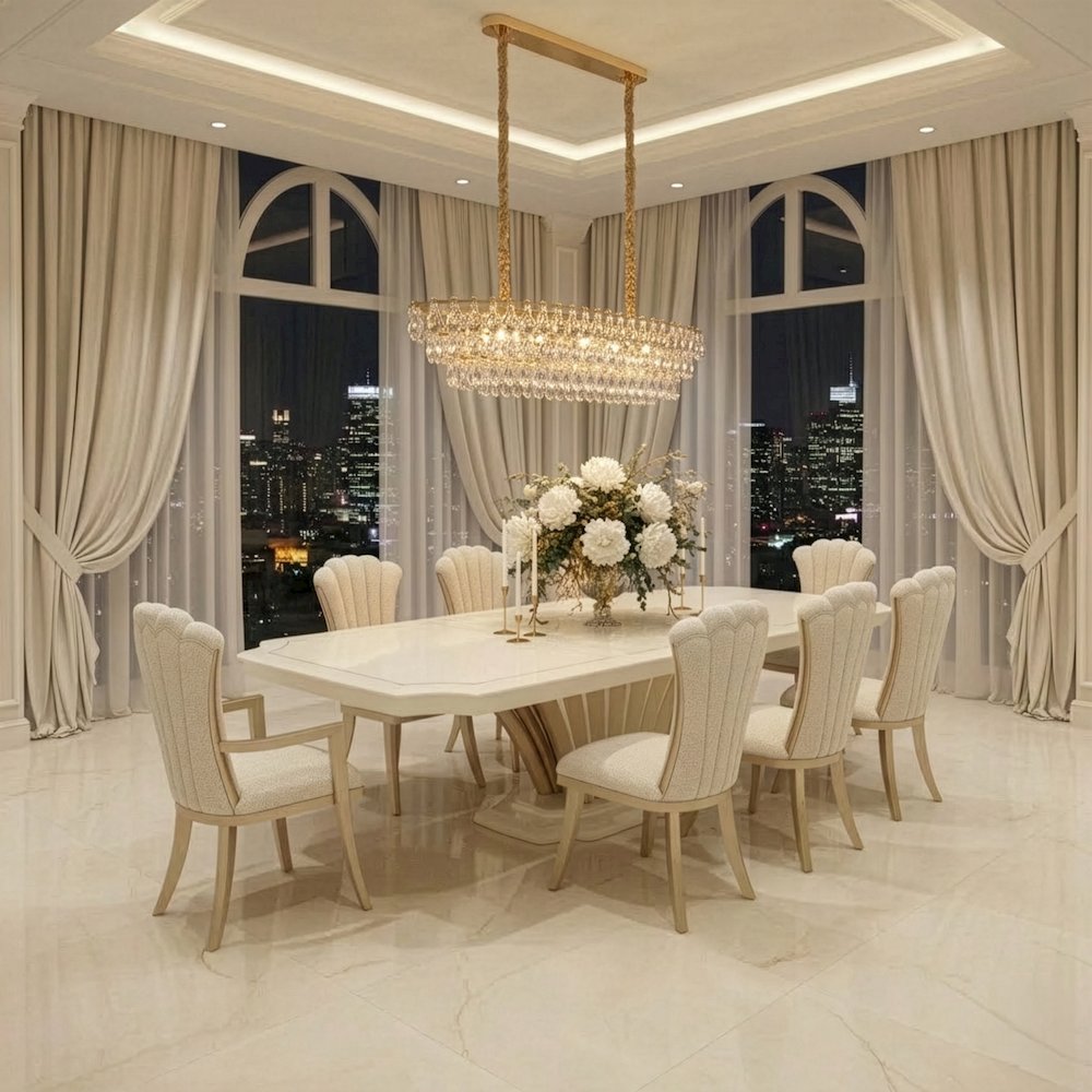 Gala 14-Light Rectangular LED Chandelier - Gold