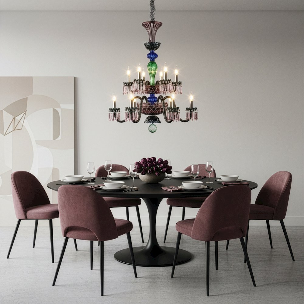 Noir 12-Light Traditional Crystal Chandelier