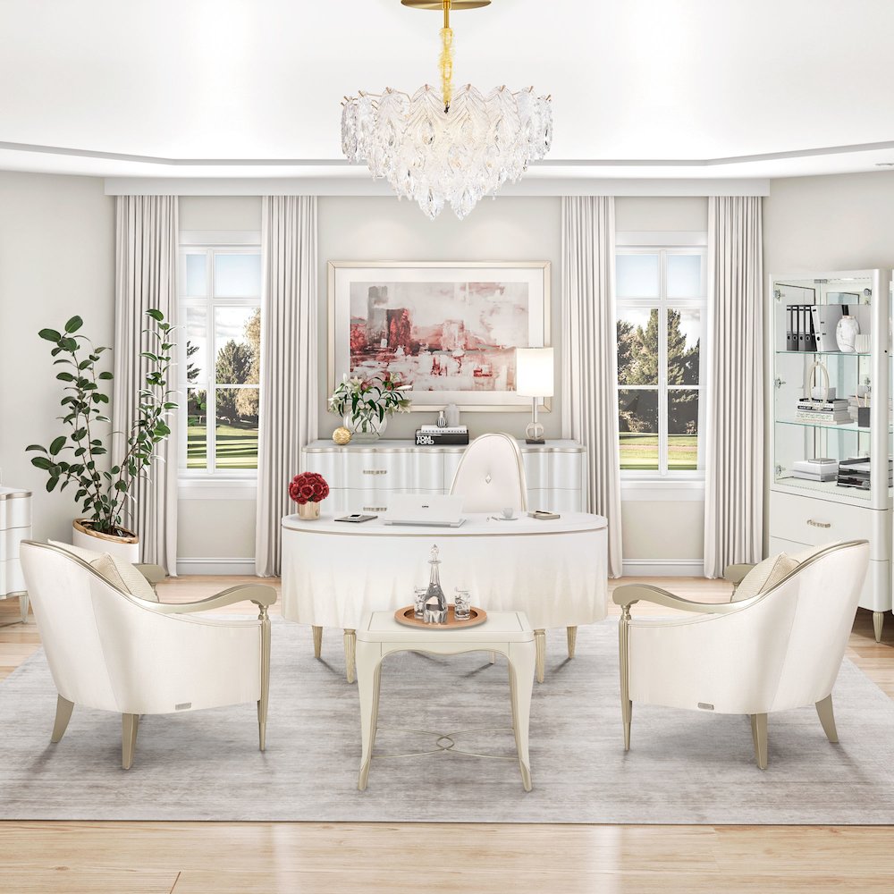 Orlisse 9-Light Acrylic Chandelier - Gold