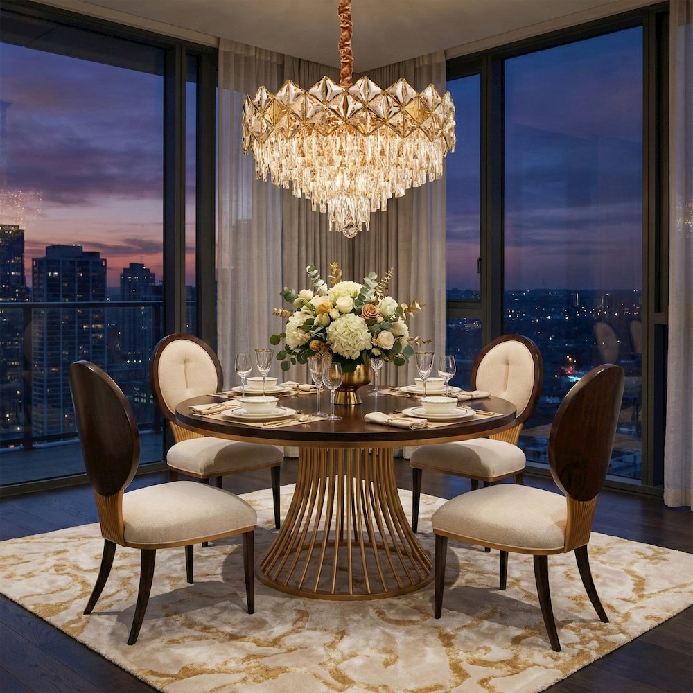 Regalia 13-Light Crystal Chandelier - Gold