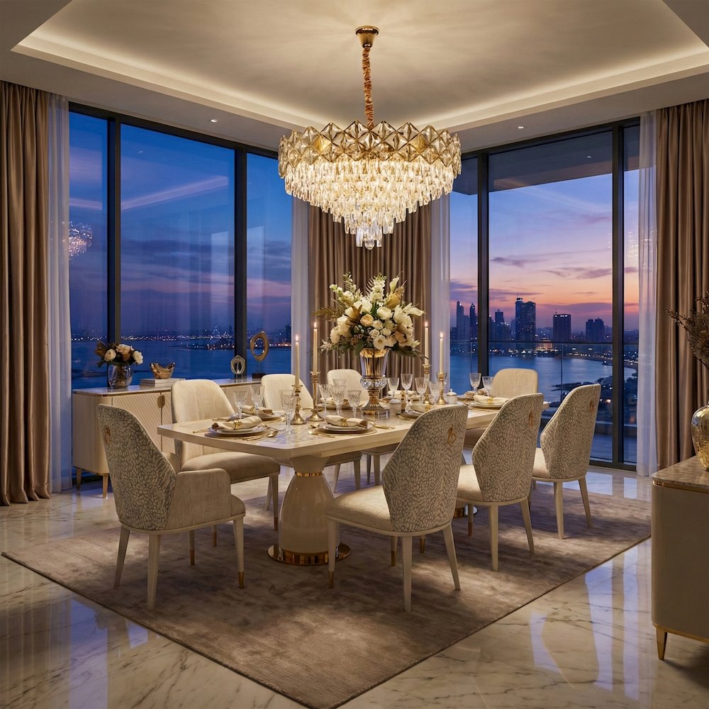 Regalia 21-Light Crystal Chandelier - Gold