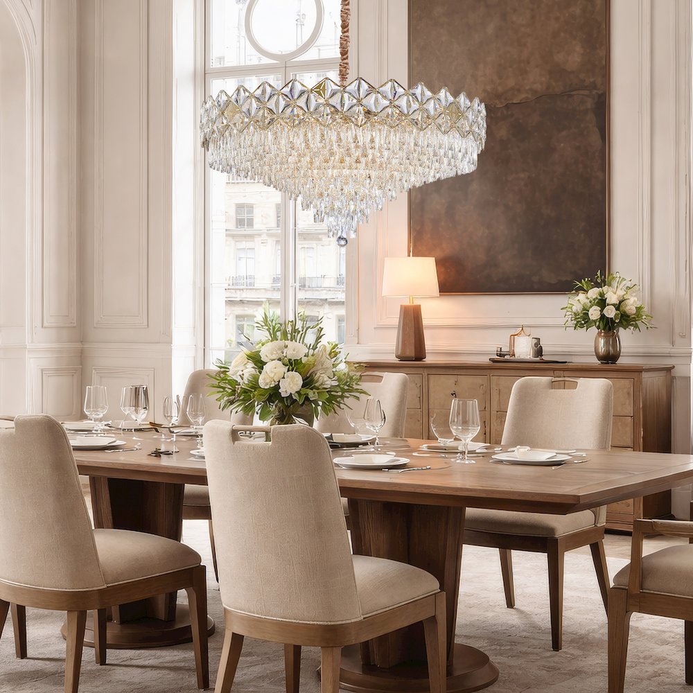 Regalia 28-Light Crystal Chandelier - Gold