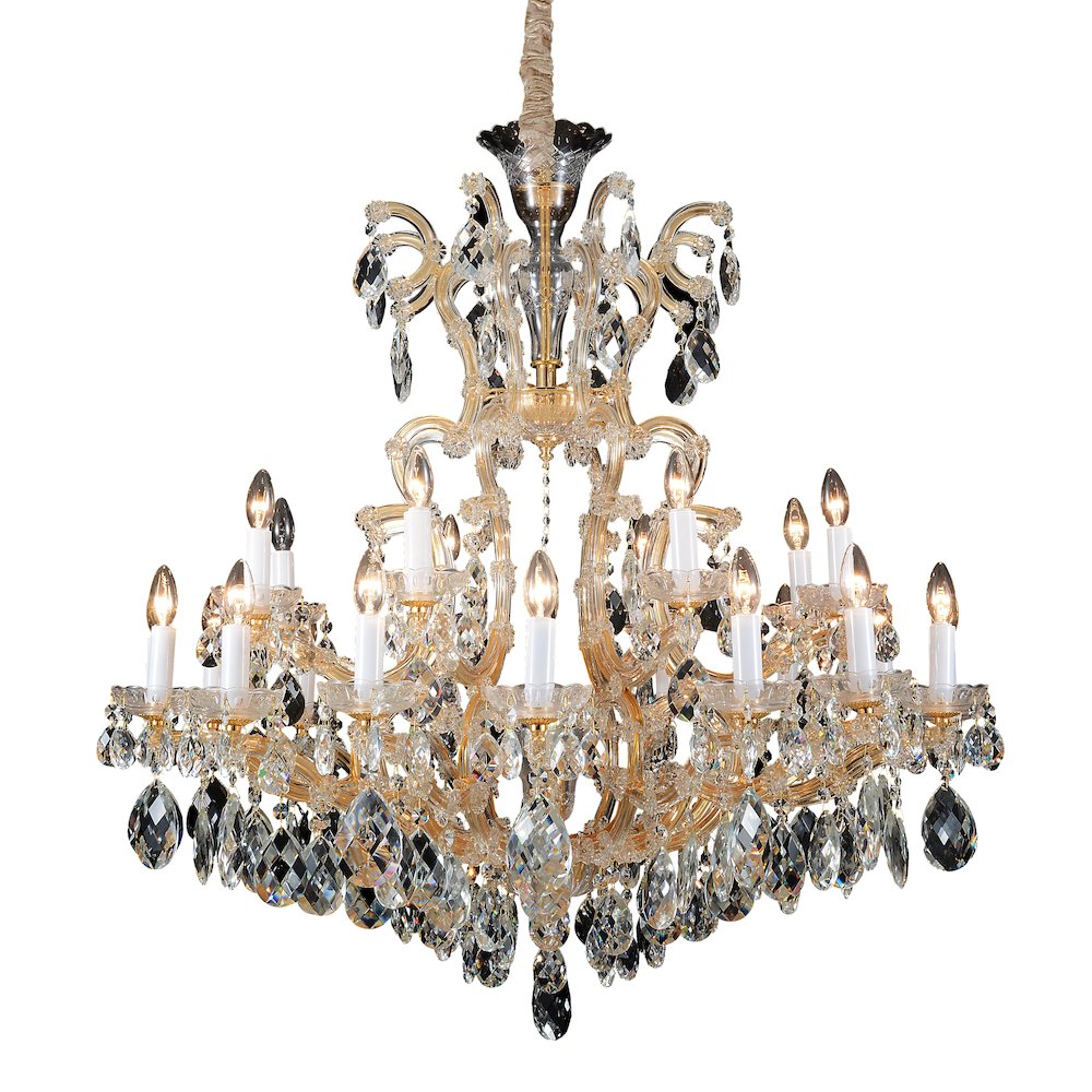 La Scala 25-Light Traditional Crystal Chandelier - Gold