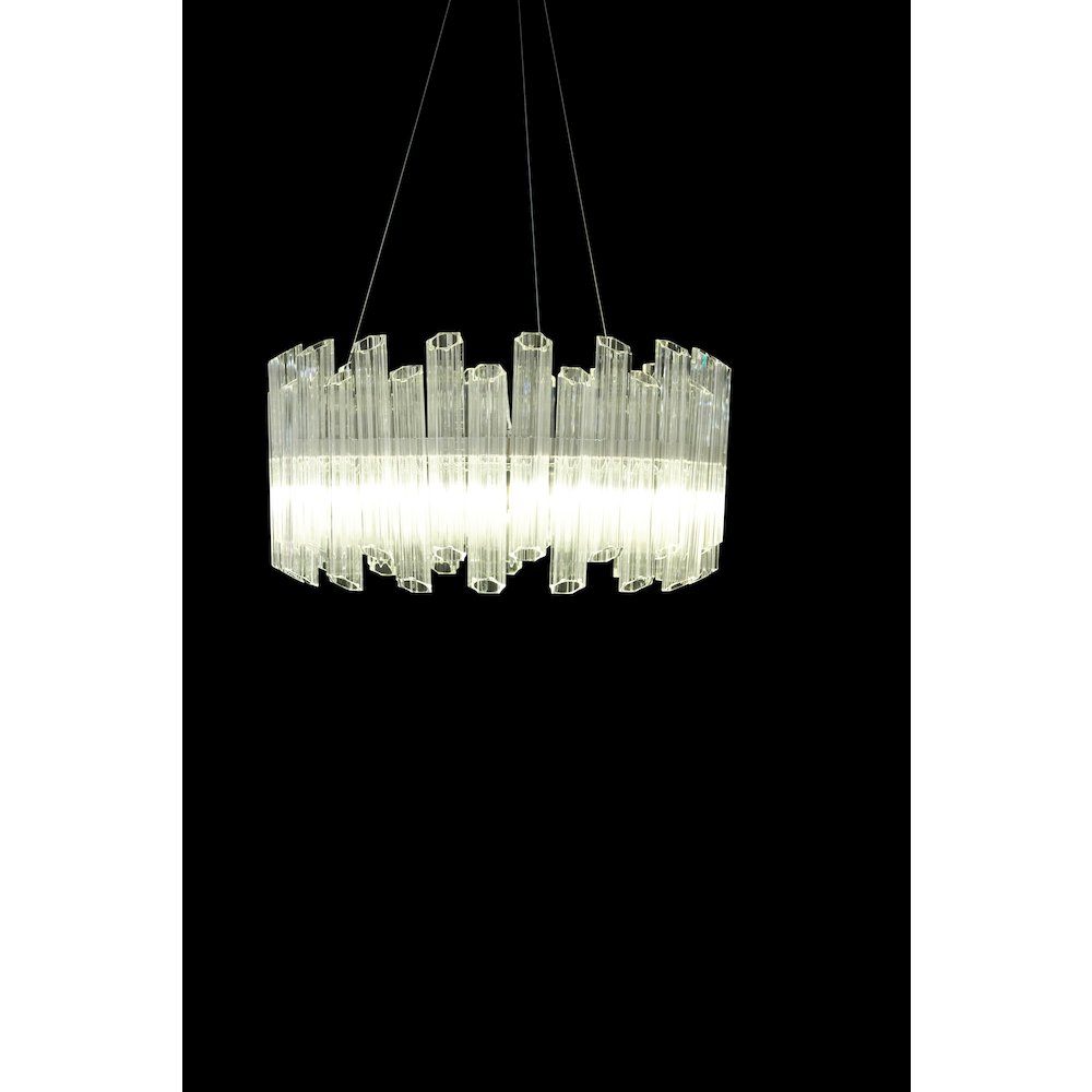 Octavious 8-Light Modern Crystal Chandelier - Clear