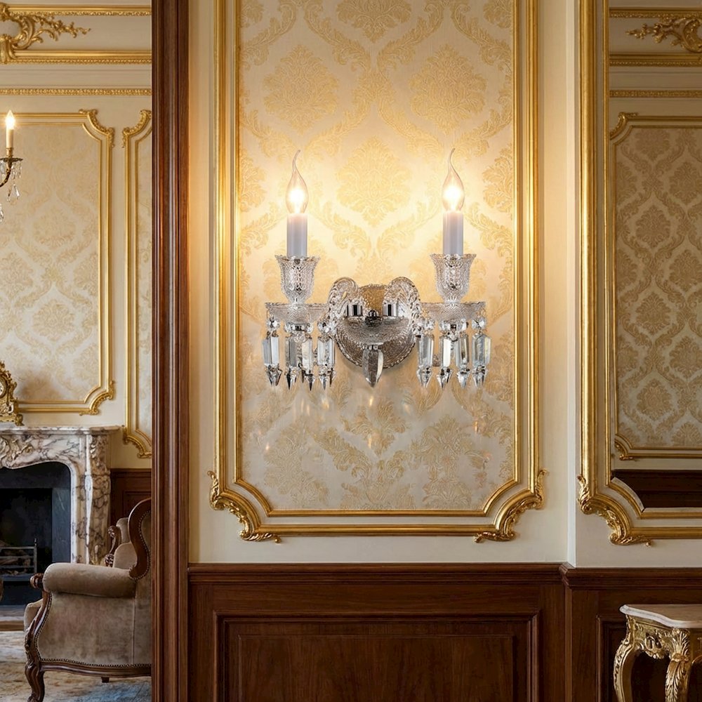 Treviso 2-Light Traditional Crystal Wall Sconce