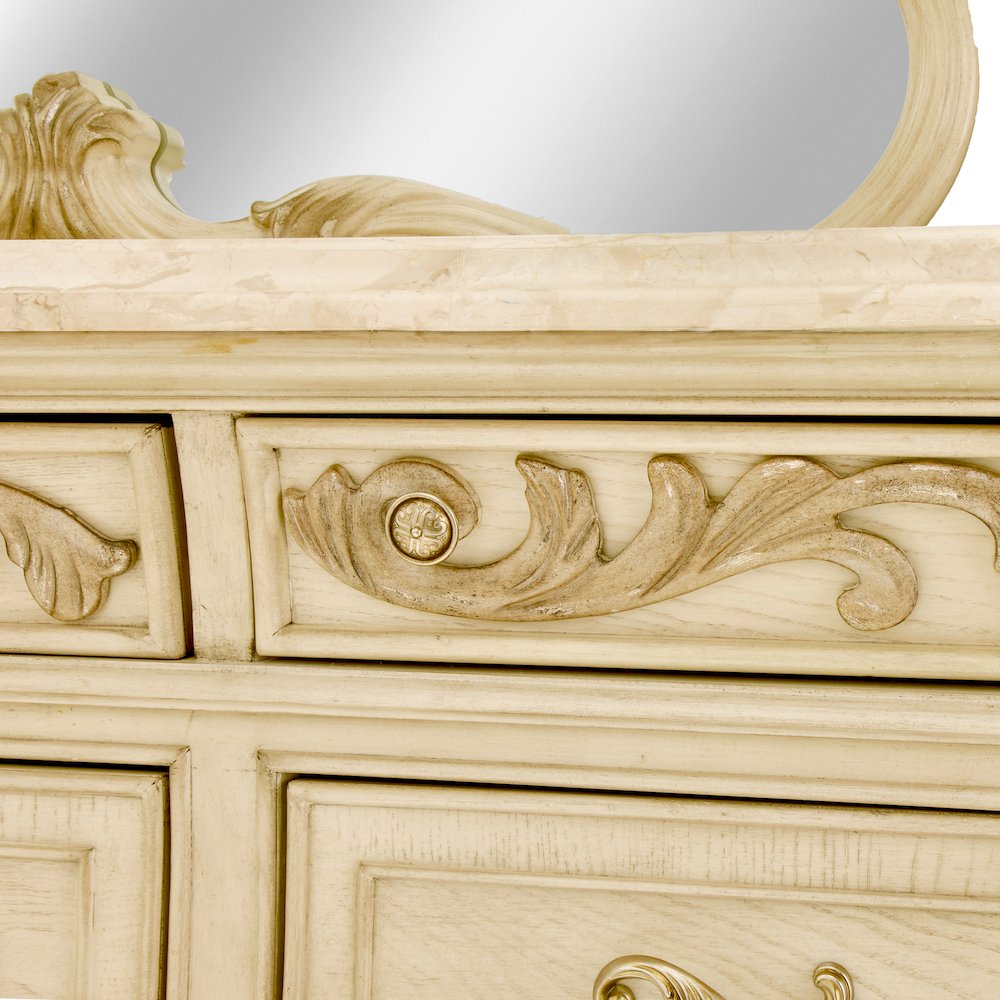 Platine de Royale Dresser with Mirror - Champagne