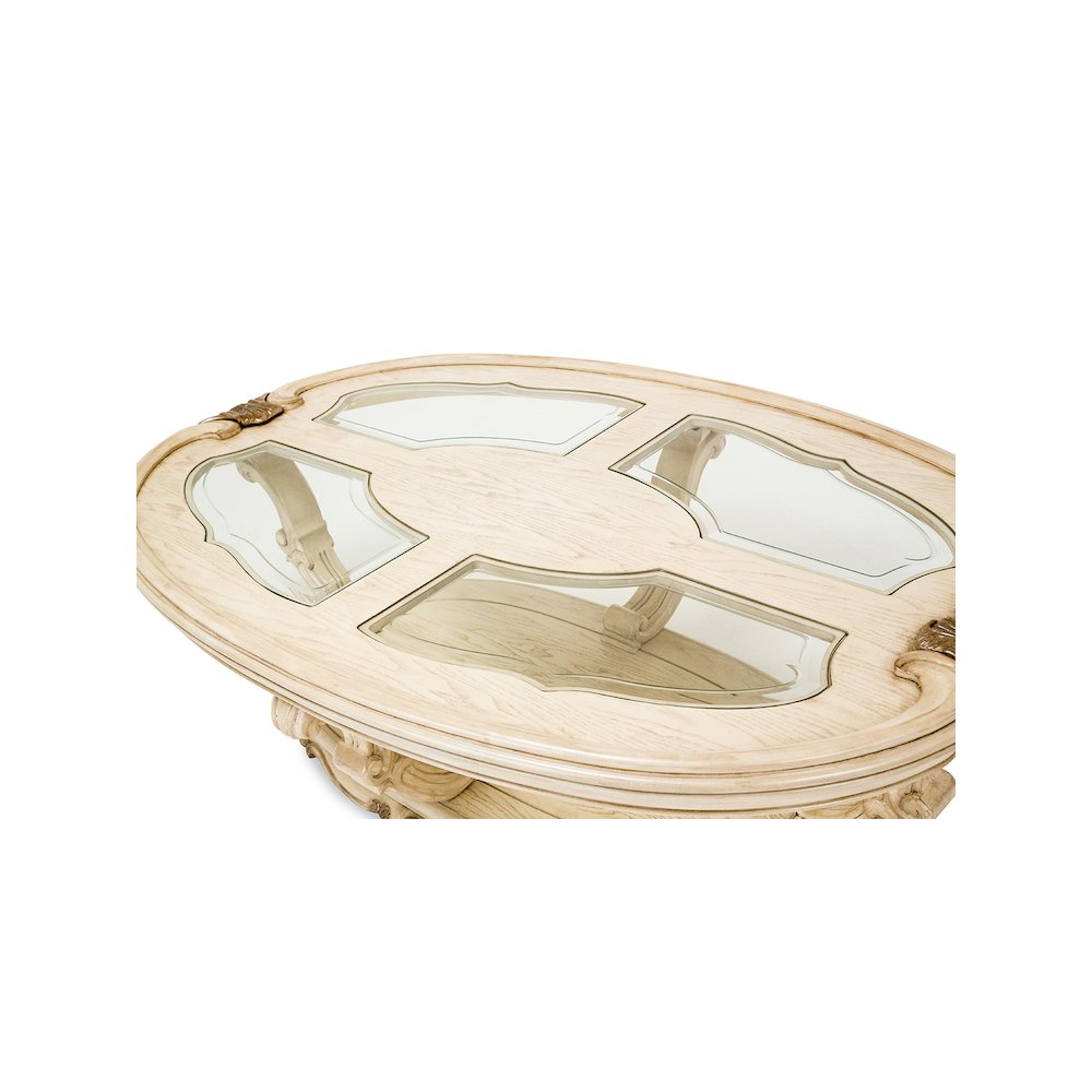 Platine de Royale Oval Cocktail Table - Champagne