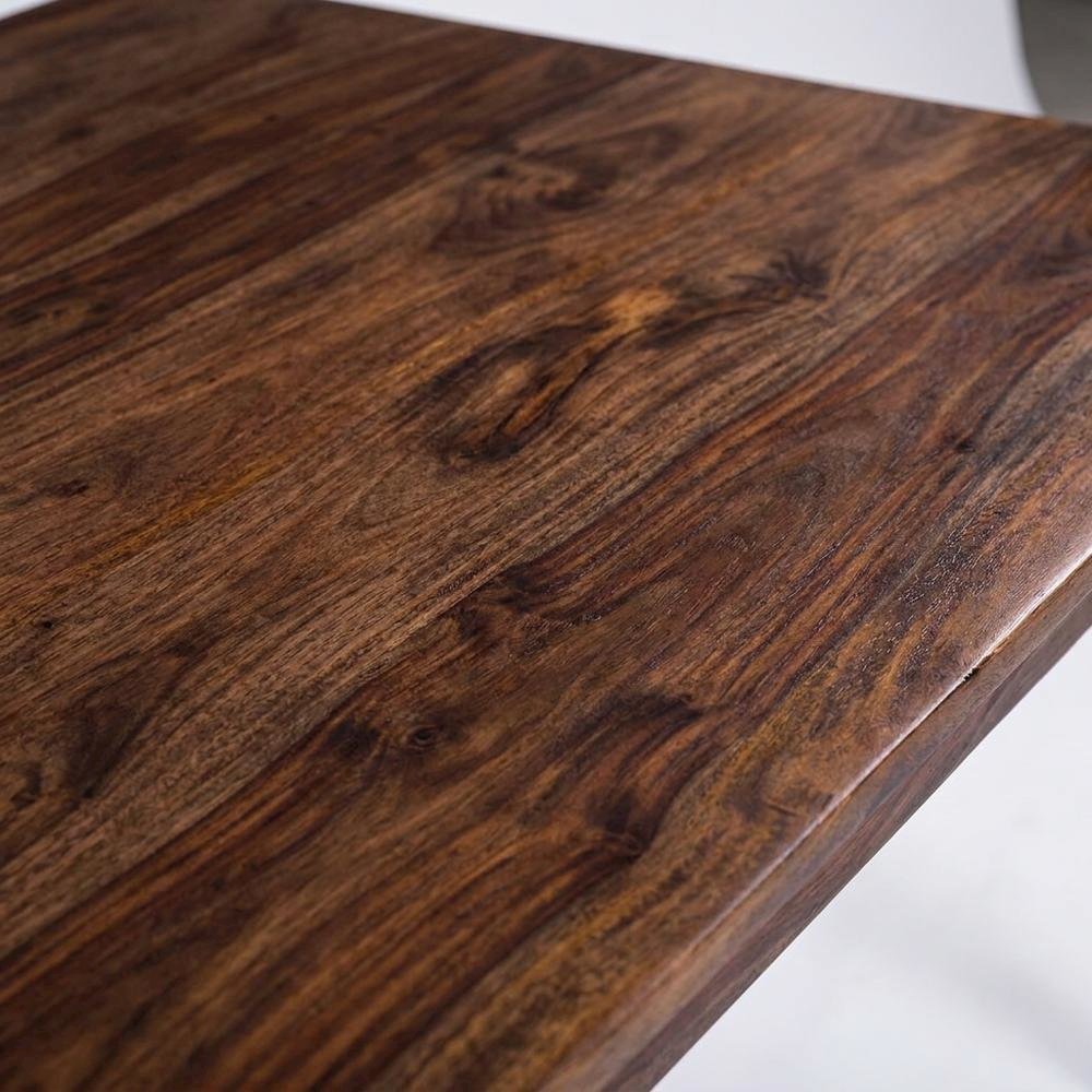 Solid Sheesham Wood Rectangular Dining Table for Dining Room
