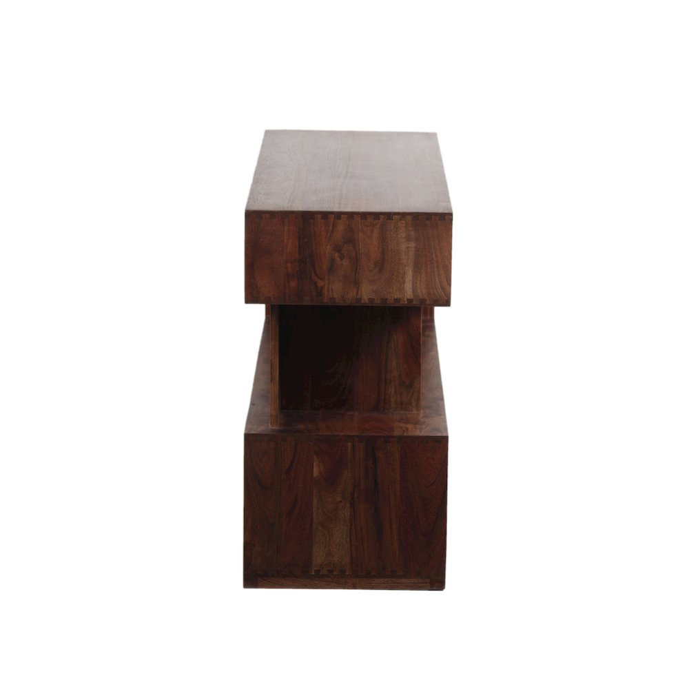 Porter Designs Portola Solid Acacia Wood Console Table, Brown