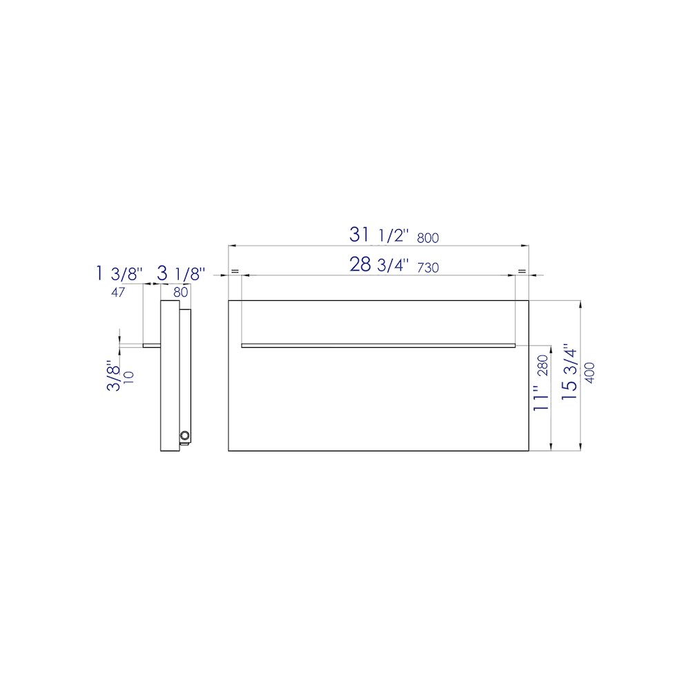 32"x16" Live Edge Cedar Wood Towel Warmer