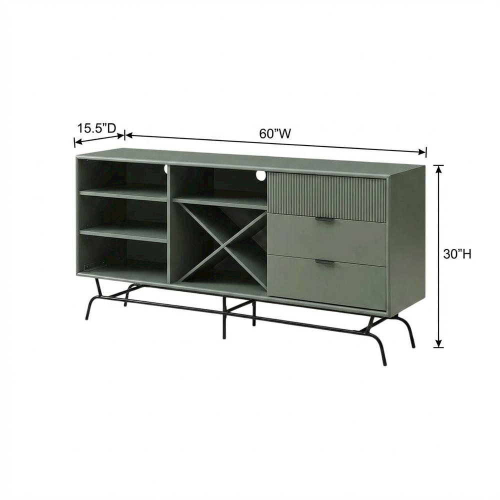 Finish TV Stand with 3-Drawers and 4 Shelves for Modern Living