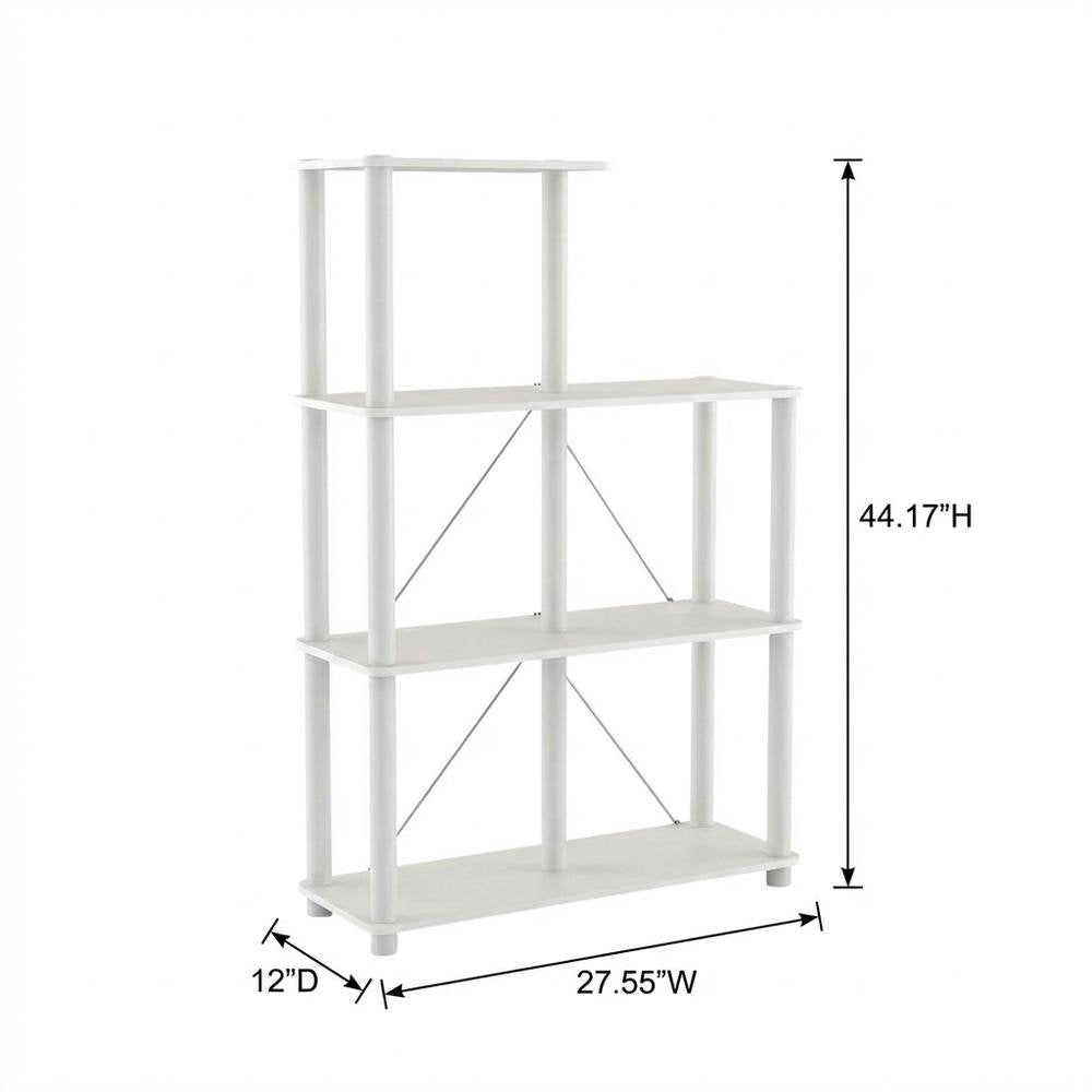 Wooden 5-Cube Bookcase with Open Shelving for Organizing Livingspace