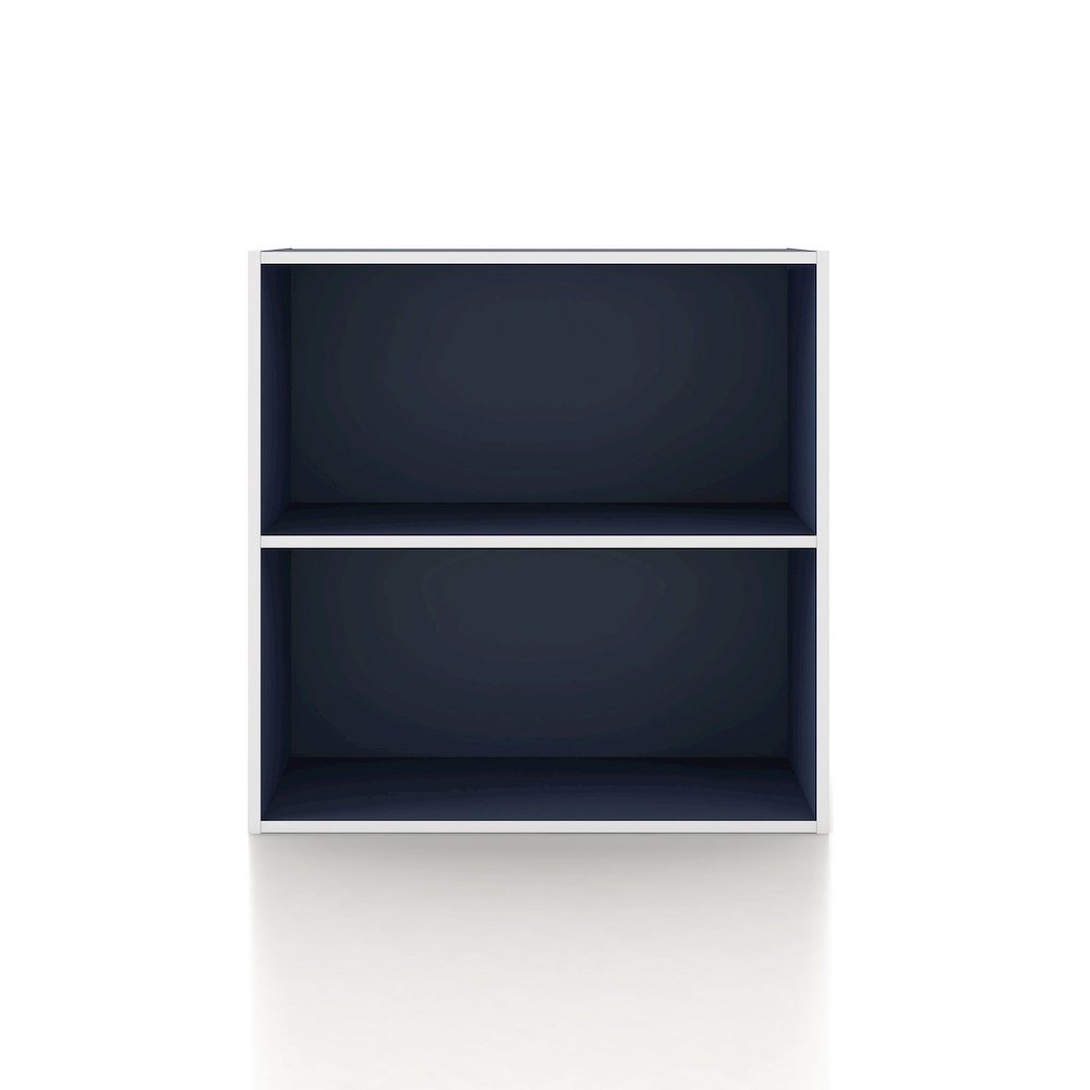 Seni Stackable Wood 2-Shelf Bookcase