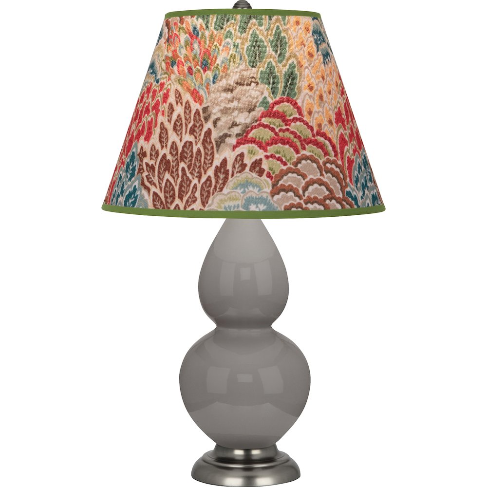 Smokey Taupe Small Double Gourd Accent Lamp in Smokey Taupe Glazed Ceramic Color