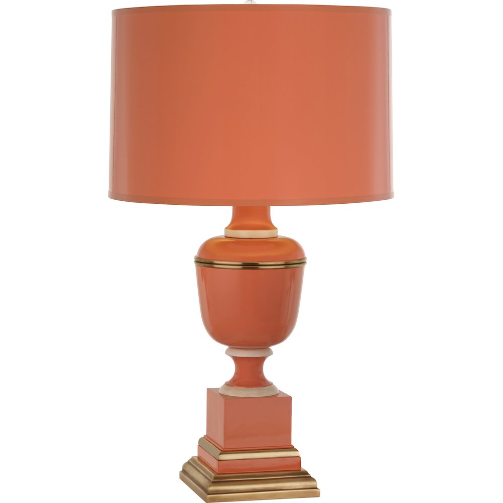 Annika Accent Lamp in Tangerine Lacquered Paint Color