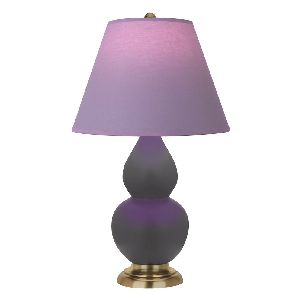 Matte Ash Small Double Gourd Accent Lamp in Matte Ash Glazed Ceramic Color