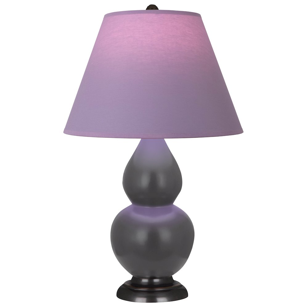 Matte Ash Small Double Gourd Accent Lamp in Matte Ash Glazed Ceramic Color