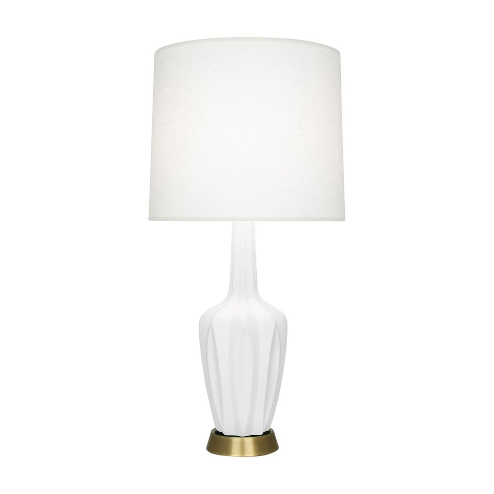 Matte Lily Emma Accent Lamp in Matte Lily Glazed Ceramic Color