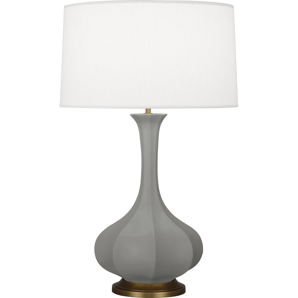 Matte Smokey Taupe Pike Table Lamp in Matte Smoky Taupe Glazed Ceramic Color
