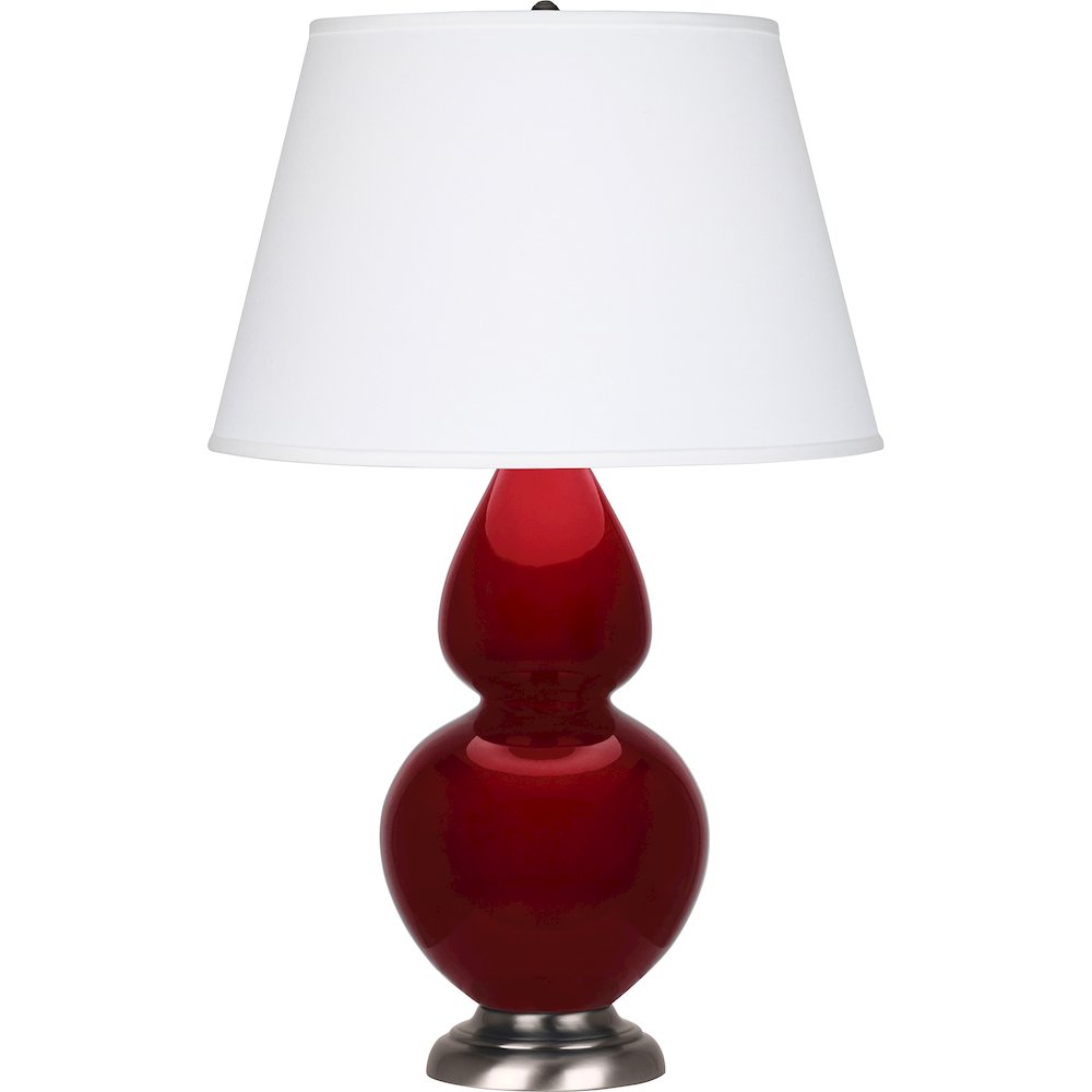 Sangria Double Gourd Table Lamp in Sangria Glazed Ceramic Color