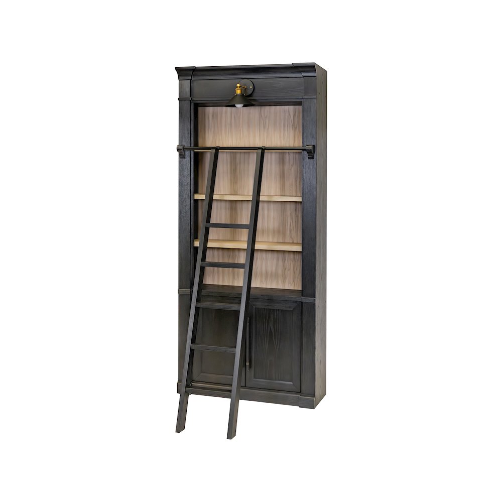Contemporary Decorative Wooden Ladder, Black