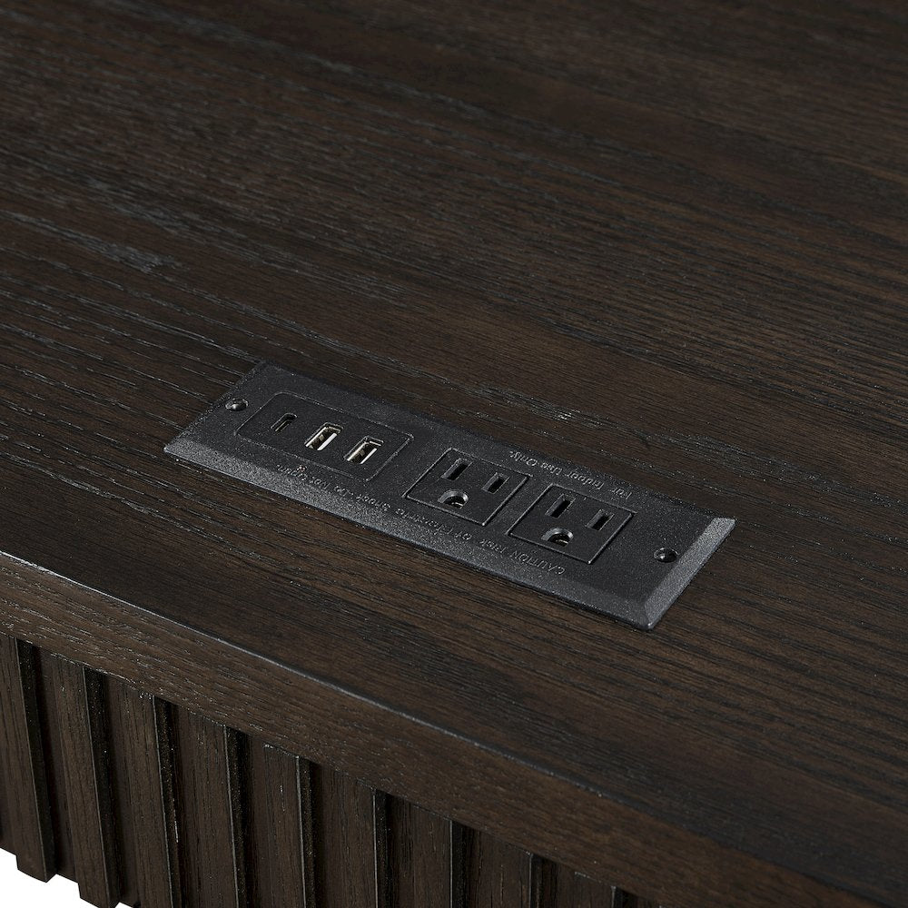 Tulane Pedestal L-Desk, Pedestal L-Desk with Open Return
