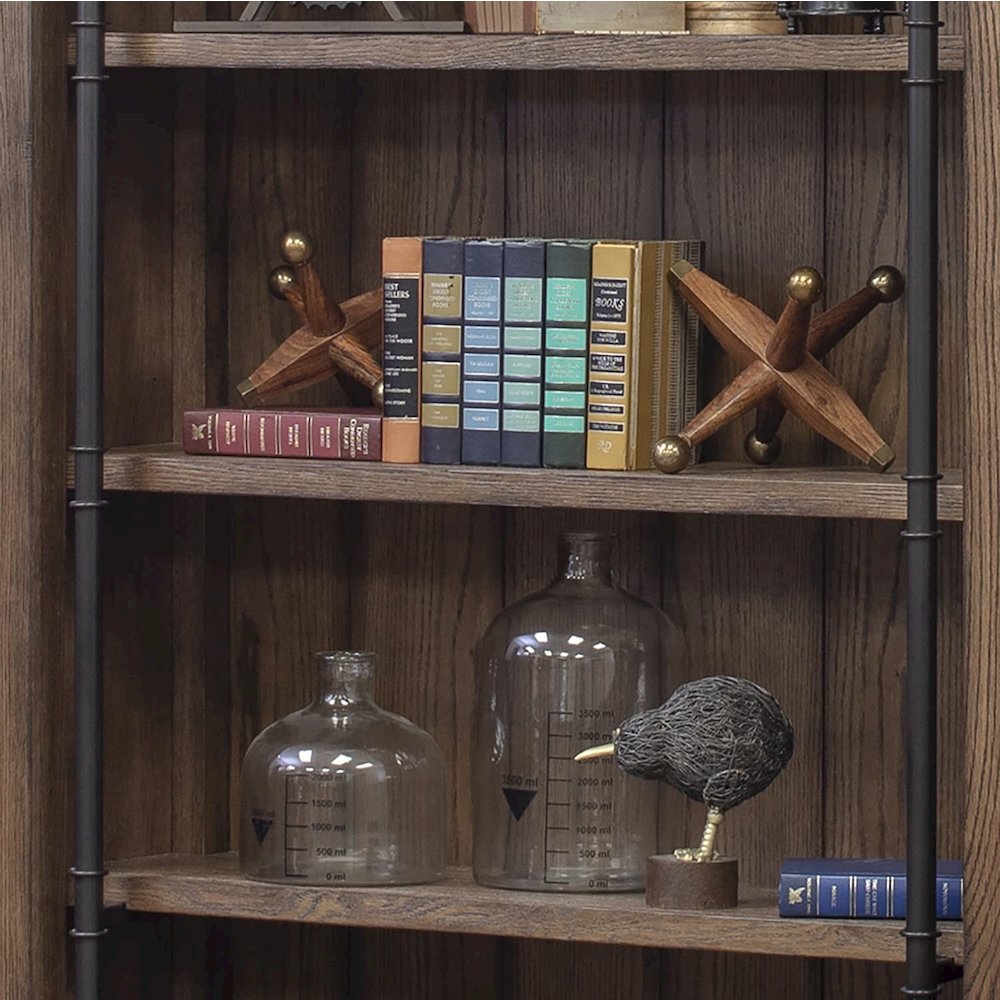 Avondale 8' Tall Bookcase Wall With Ladder, Storage
