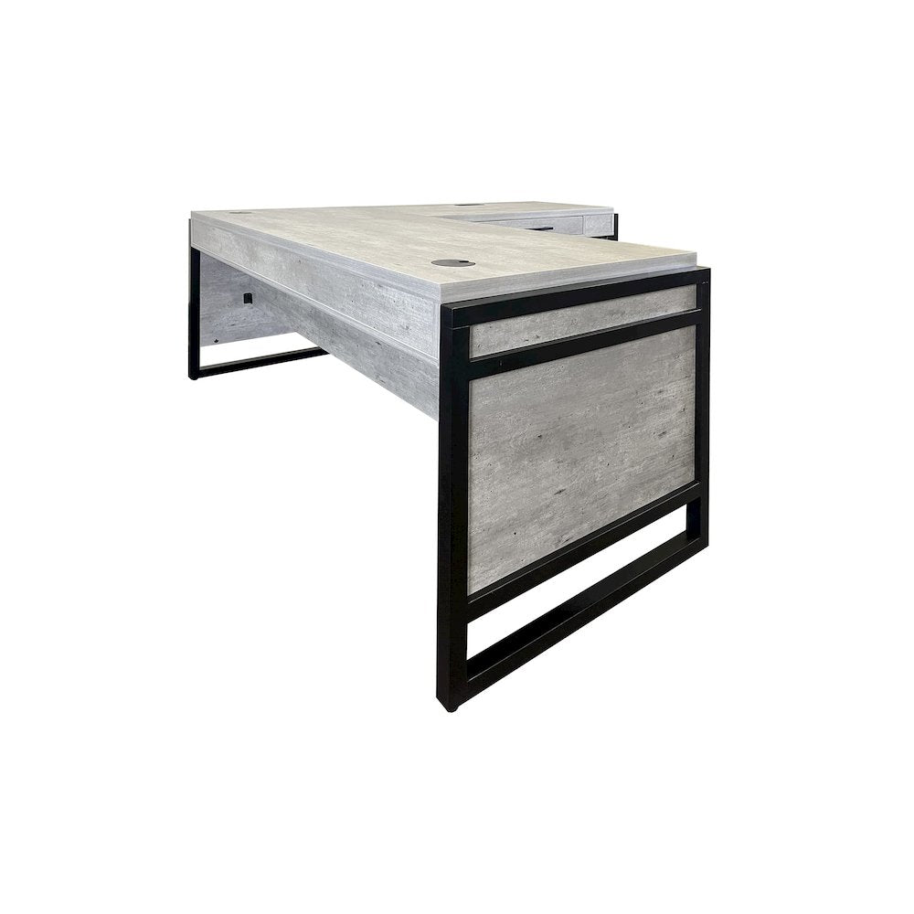 Mason Laminate Open L-Desk & Return
