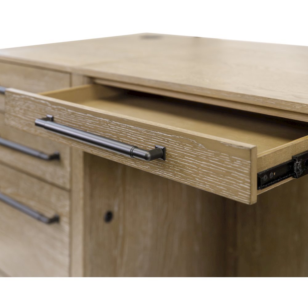 Traditional Executive Desk with File Drawer and Storage Drawers